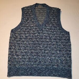 Vintage Eaton's Grandpa Sweater Vest Acrylic Fits Men's Medium